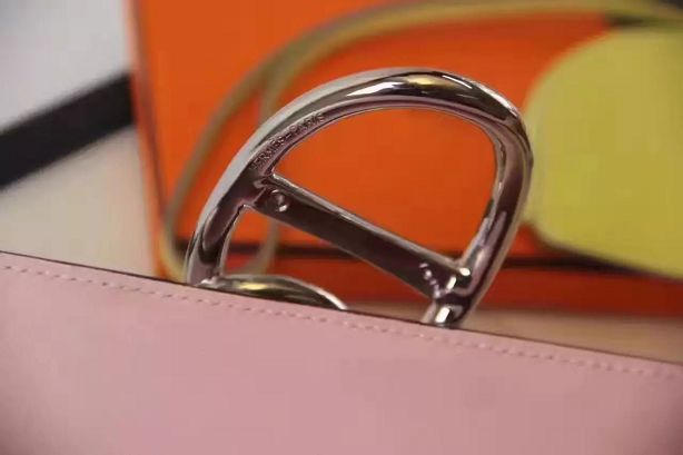 Hermes original calfskin handmade egee clutch E001 pink