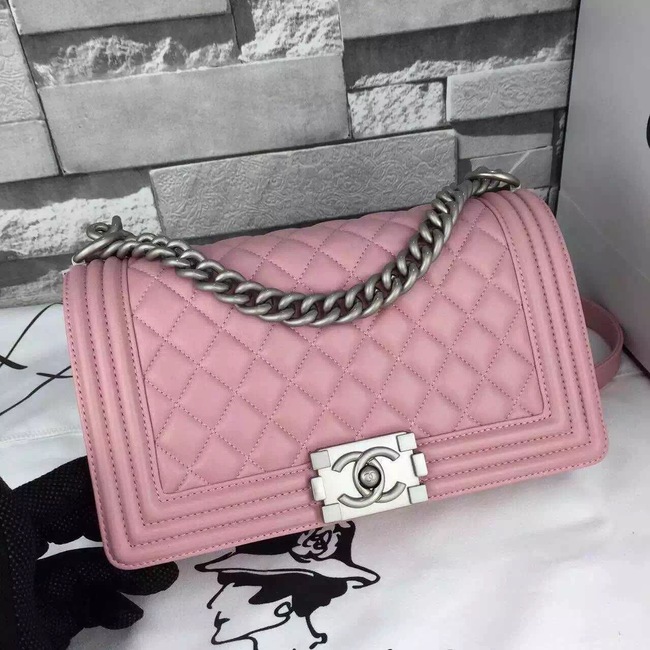 CC original lambskin le boy flap bag medium 67086 pink