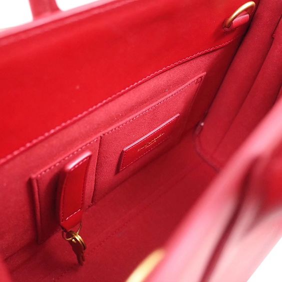 YSL original calfskin small sac de jour bag 340778 red