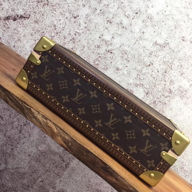  louis vuitton monogram canvas 8 watch case&jewelry box M47641 black