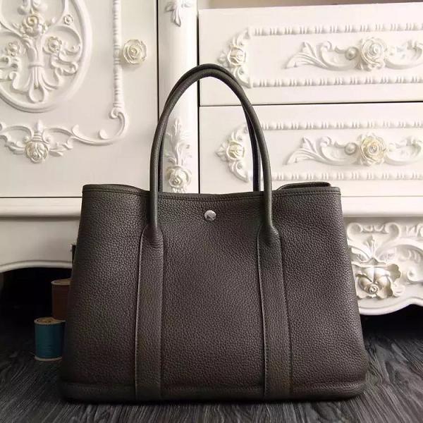 Hermes original calfskin garden party 30 bag G0030 chocalate