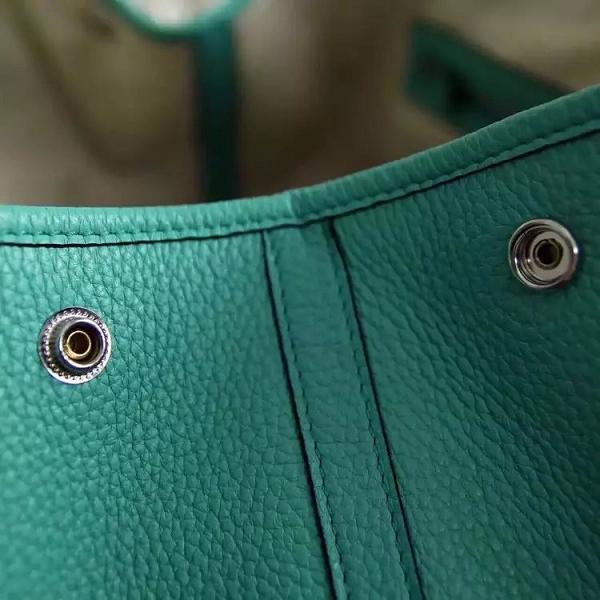 Hermes original calfskin garden party 30 bag G0030 cyan