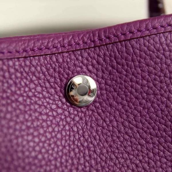 Hermes original calfskin garden party 30 bag G0030 purple