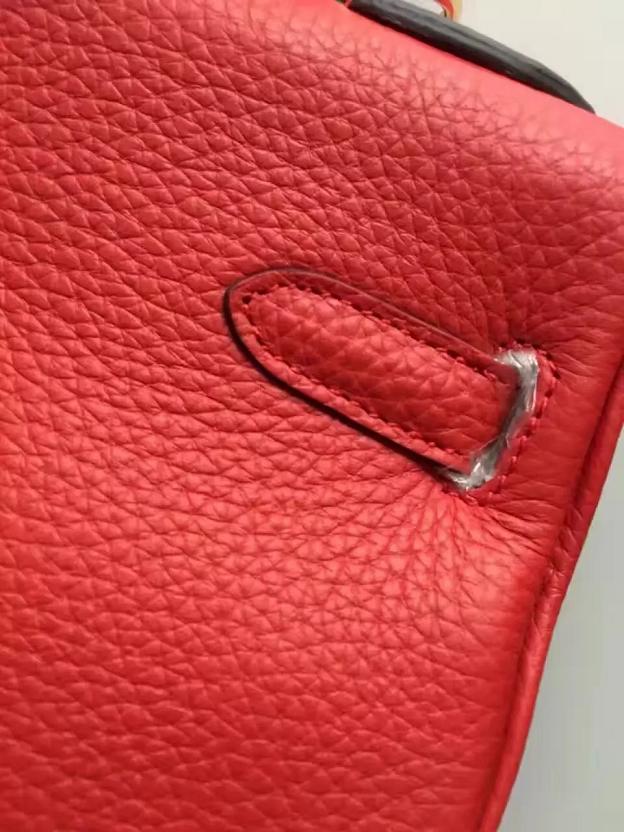 Hermes togo leather kelly 28 bag K028 red