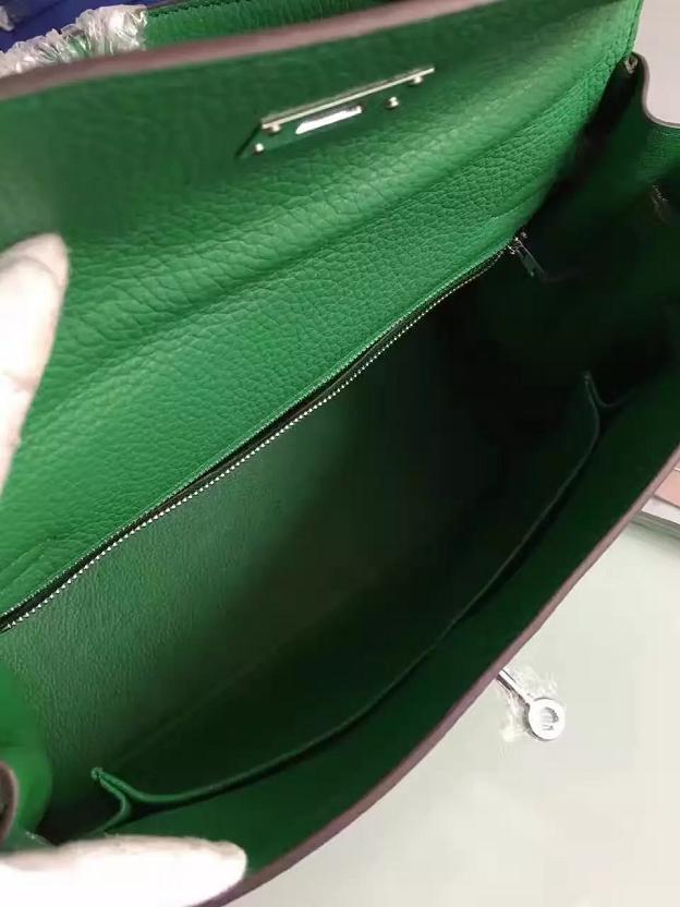 Hermes togo leather kelly 32 bag K032 green