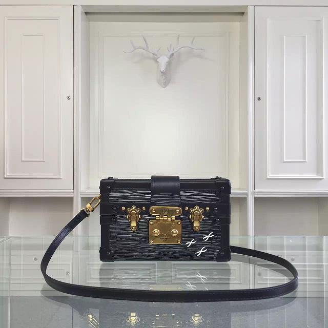 Louis vuitton original epi leather petite malle M44216 black