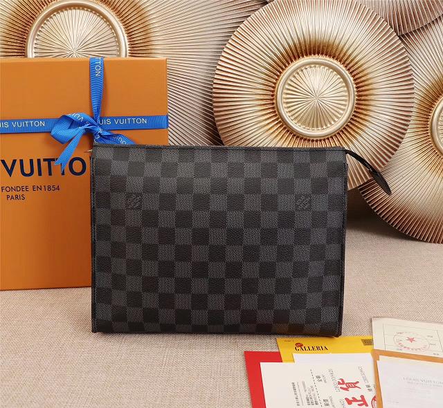 Louis Vuitton damier ebene toiletry pouch 26 M47542 black