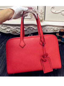 Hermes original clemence leather victoria fourre-tout 35 bag V35 red