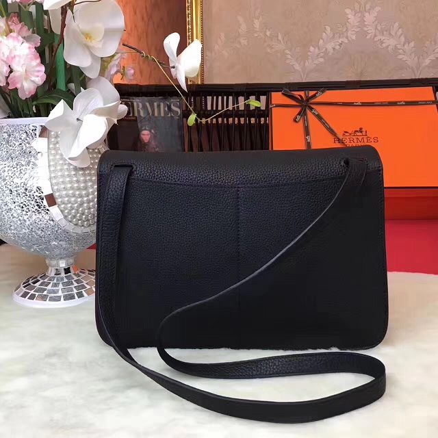 Hermes original togo leather halzan 31 bag H031 black