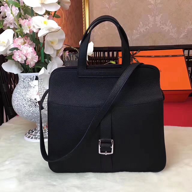 Hermes original togo leather halzan 31 bag H031 black