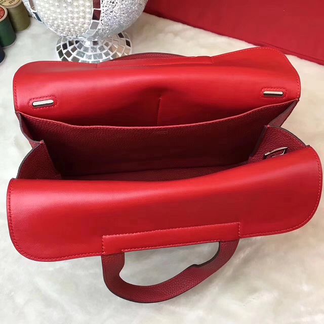 Hermes original togo leather halzan 31 bag H031 red