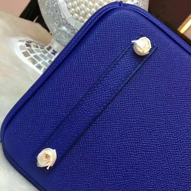 Hermes original epsom leather birkin 25 bag H25 royal blue