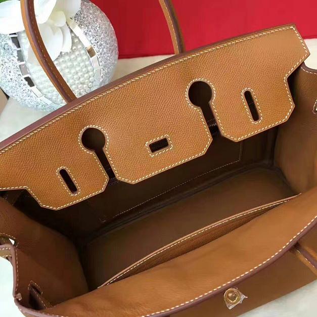 Hermes original epsom leather birkin 30 bag H30 coffee