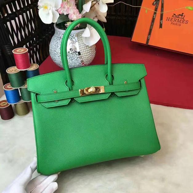 Hermes original epsom leather birkin 35 bag H35-3 green