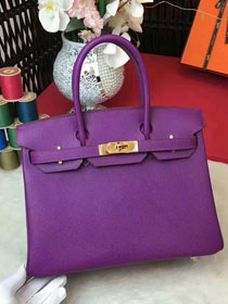 Hermes original epsom leather birkin 35 bag H35-3 anemone