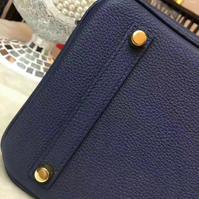 Hermes original togo leather birkin 35 bag H35-1 dark blue