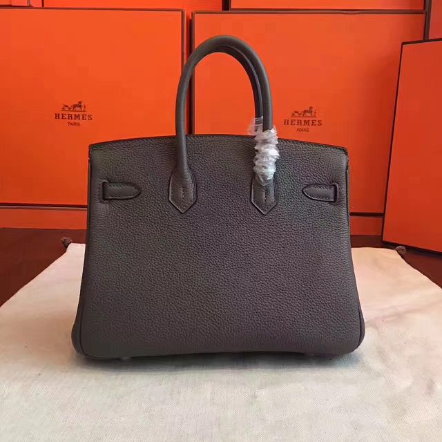 Hermes original togo leather birkin 35 bag H35-1 dark gray