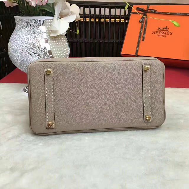 Hermes original togo leather birkin 35 bag H35-1 light gray