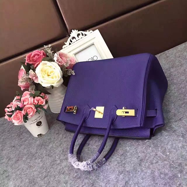 Hermes original togo leather birkin 35 bag H35-1 purple