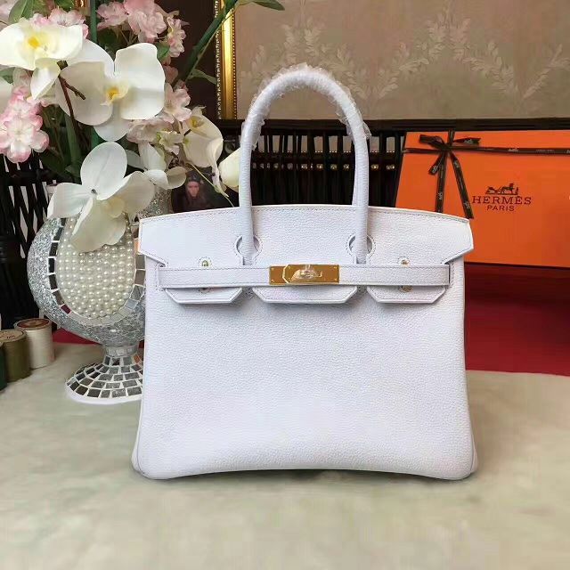 Hermes original togo leather birkin 35 bag H35-1 white