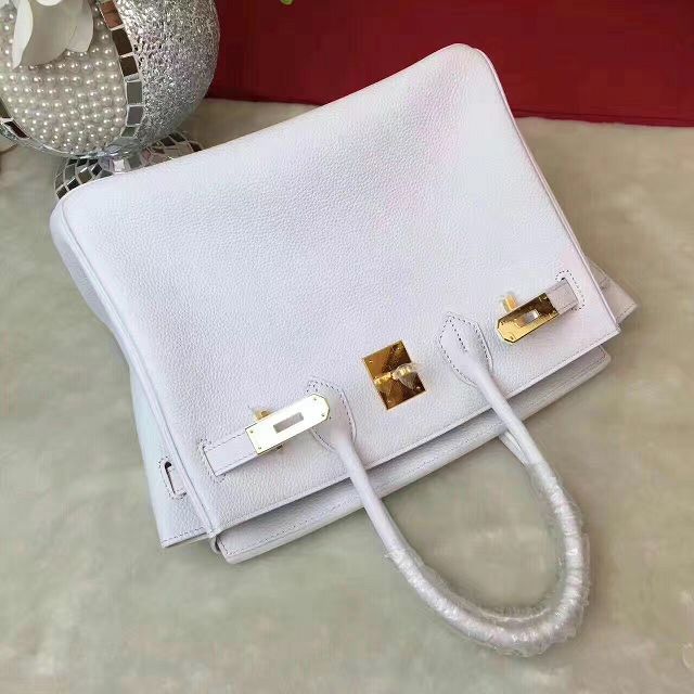 Hermes original togo leather birkin 35 bag H35-1 white