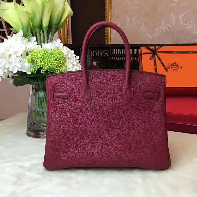 Hermes original togo leather birkin 35 bag H35-1 burgundy