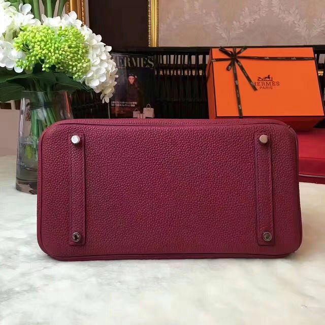 Hermes original togo leather birkin 35 bag H35-1 burgundy