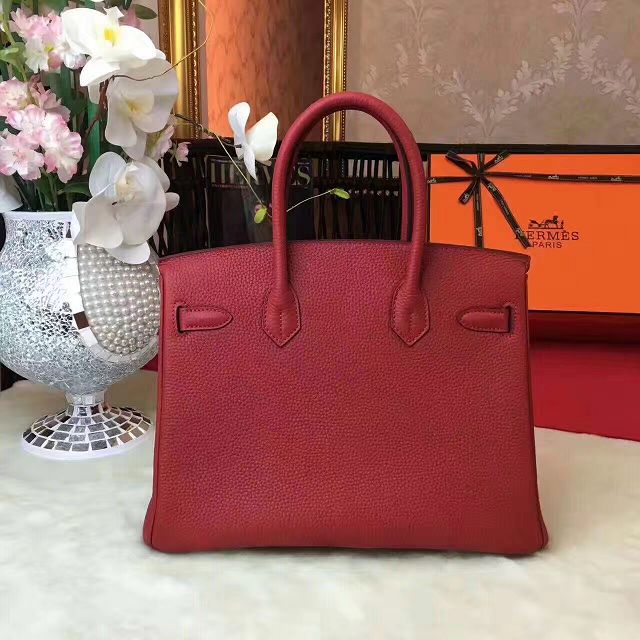 Hermes original togo leather birkin 35 bag H35-1 wine