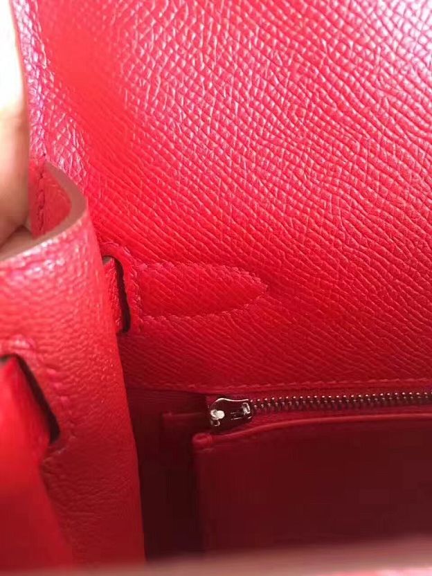 Hermes original epsom leather kelly 32 bag K32-1 vert fonce