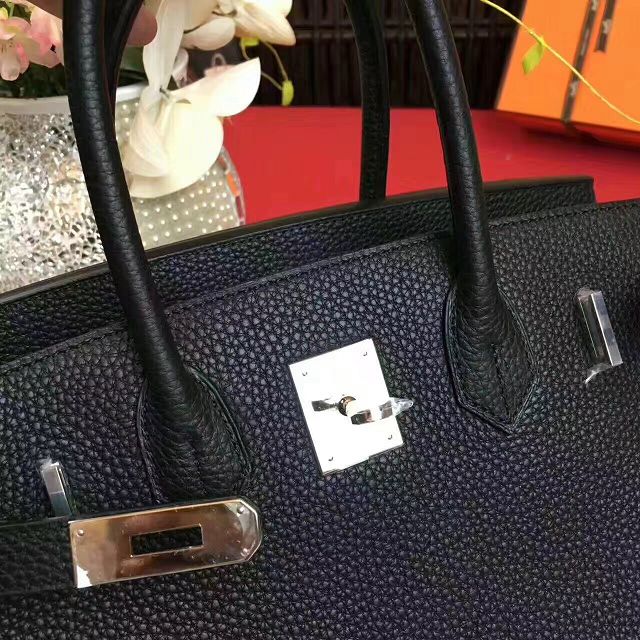 Hermes original togo leather birkin 25 bag H25-1 black