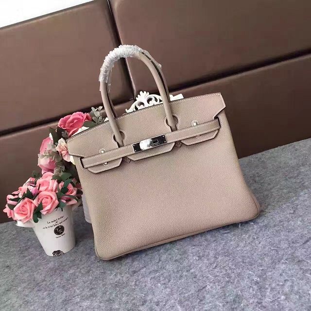 Hermes original togo leather birkin 30 bag H30-1 light grey