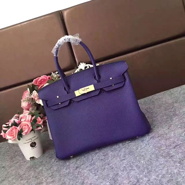 Hermes original togo leather birkin 30 bag H30-1 purple