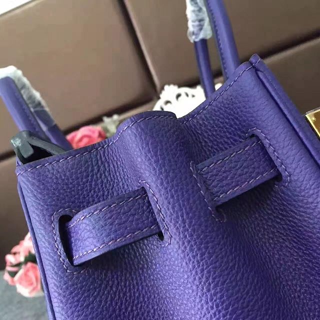 Hermes original togo leather birkin 30 bag H30-1 purple