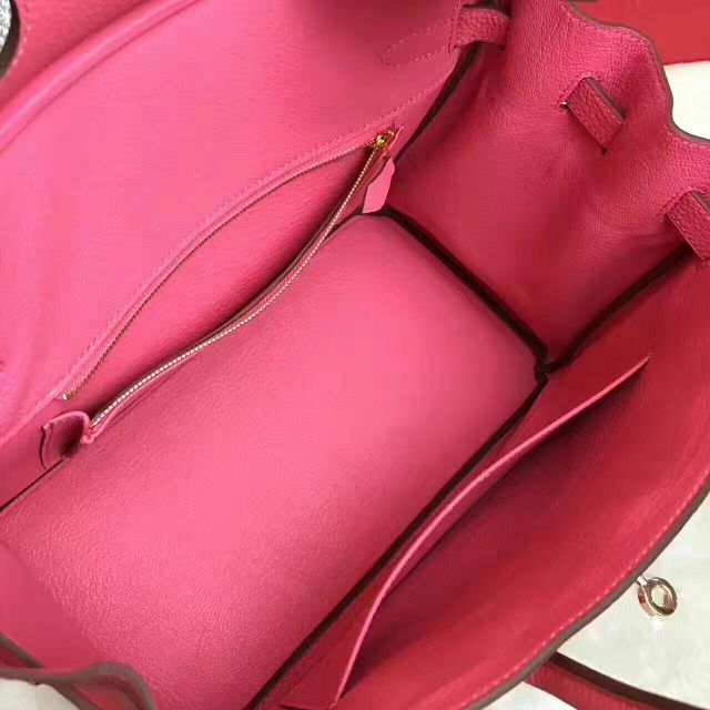 Hermes original togo leather birkin 30 bag H30-1 rose red