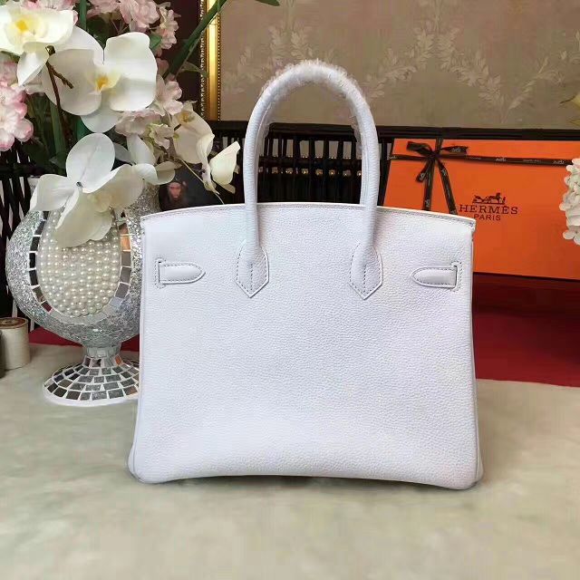 Hermes original togo leather birkin 30 bag H30-1 white