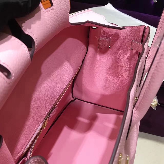 Hermes top togo leather birkin 30 bag H30-2 pink