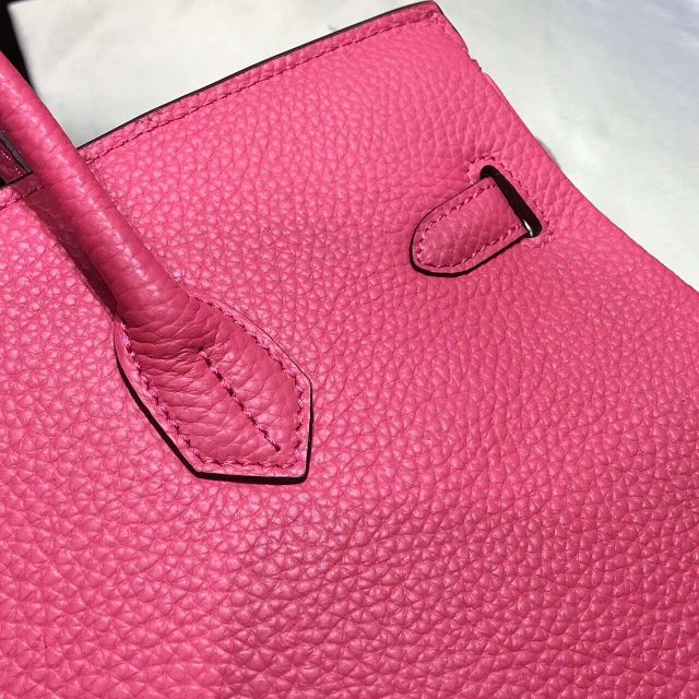 Hermes top togo leather birkin 30 bag H30-2 rose red