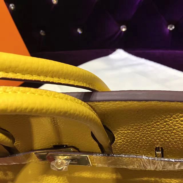 Hermes top togo leather birkin 30 bag H30-2 yellow