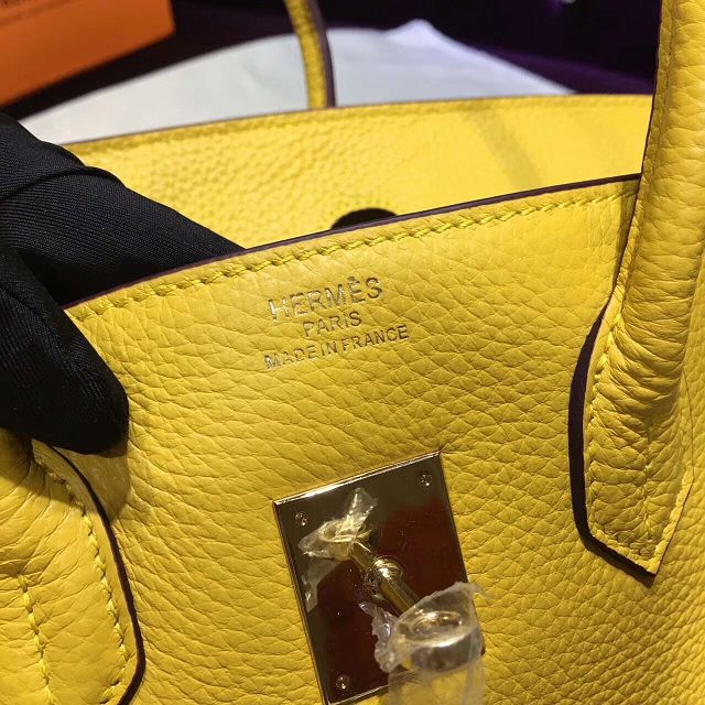 Hermes top togo leather birkin 30 bag H30-2 yellow