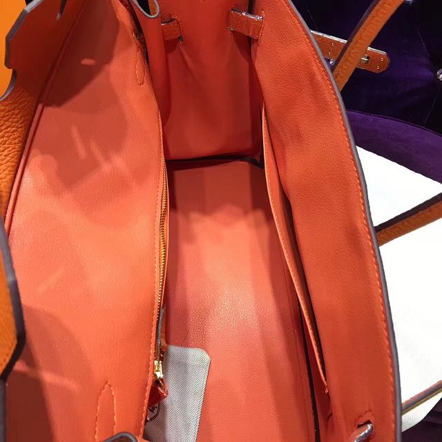 Hermes top togo leather birkin 35 bag H35-2 orange