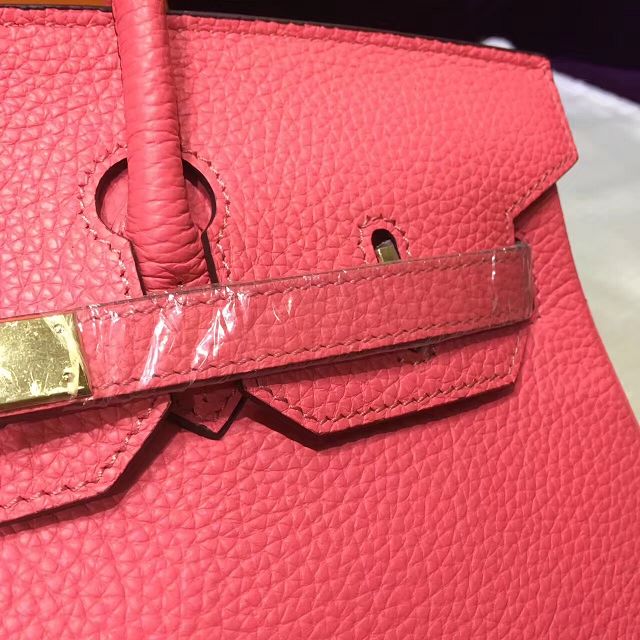 Hermes top togo leather birkin 35 bag H35-2 watermelon red