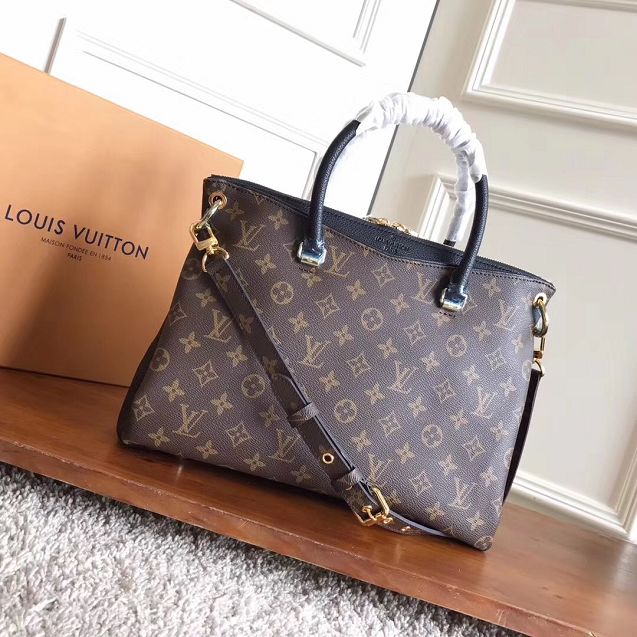 Louis Vuitton original monogram canvas pallas M42756 black