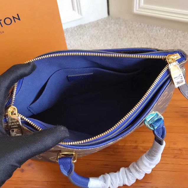 Louis Vuitton original monogram pallas BB M42960 royal blue