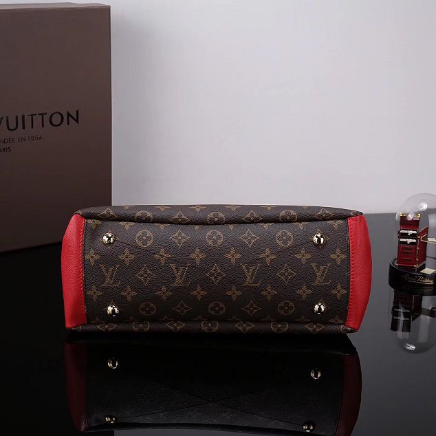 Louis Vuitton original monogram canvas pallas M42810 red