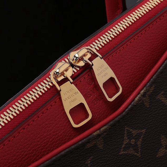 Louis Vuitton original monogram canvas pallas M42810 red