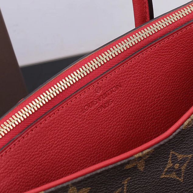 Louis Vuitton original monogram canvas pallas M42810 red