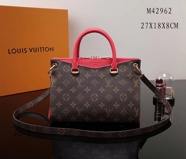 Louis Vuitton original monogram pallas BB M42961 red