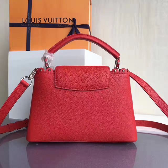 2017 Louis vuitton original taurillon leather capucines BB M54419 red