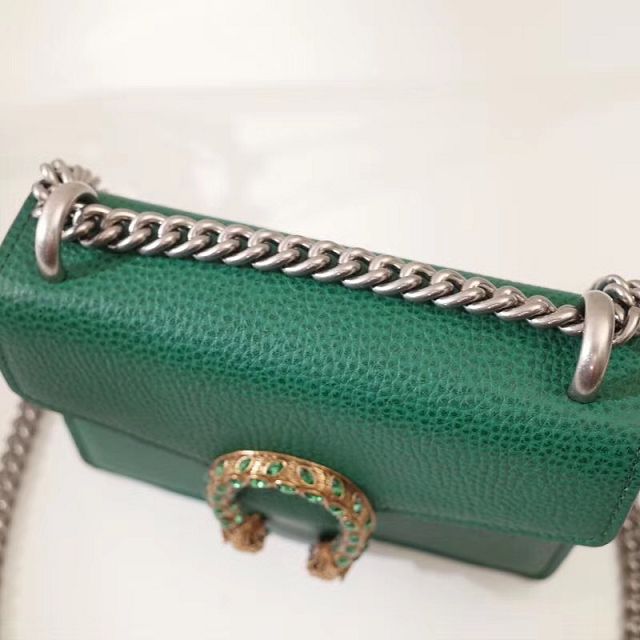  GG original leather dionysus mini shoulder bag 421970 green