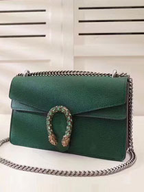 GG original calfskin dionysus medium shoulder bag 400249 green